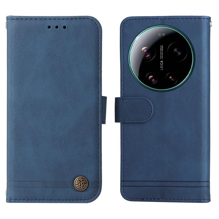 For Xiaomi 17 Ultra Skin Feel Life Tree Metal Button Leather Phone Case
