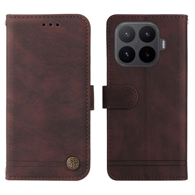 For Xiaomi 17T 5G Skin Feel Life Tree Metal Button Leather Phone Case