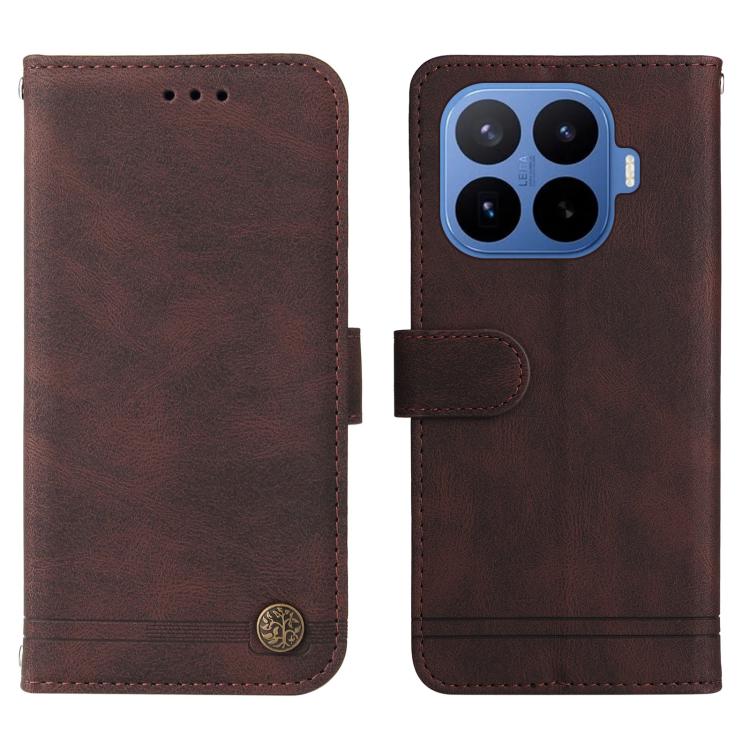 For Xiaomi 17T Pro 5G Skin Feel Life Tree Metal Button Leather Phone Case