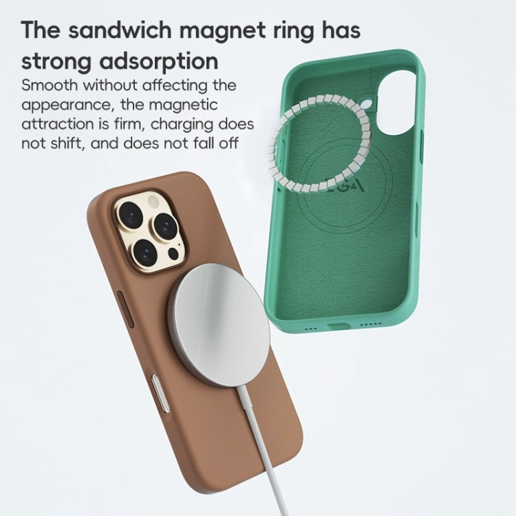 For iPhone 16 Pro Max ZGA Colorful Liquid Silicone Magsafe Phone Case