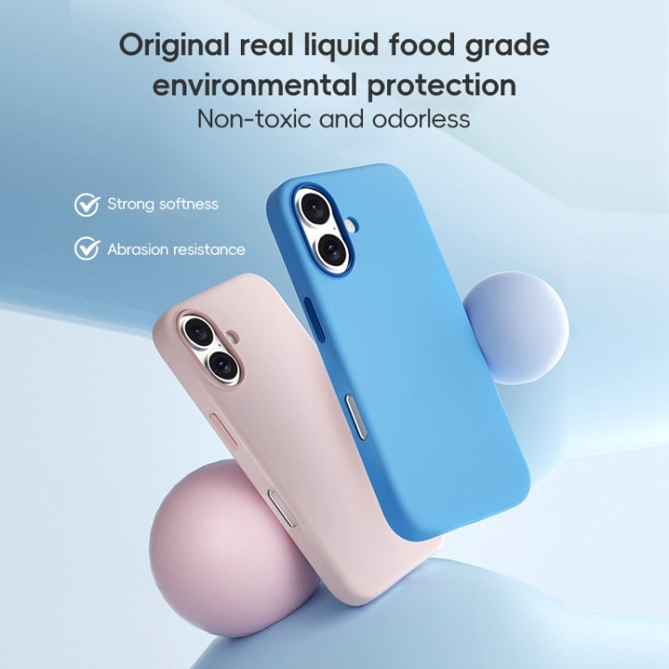 For iPhone 16 Pro Max ZGA Colorful Liquid Silicone Magsafe Phone Case
