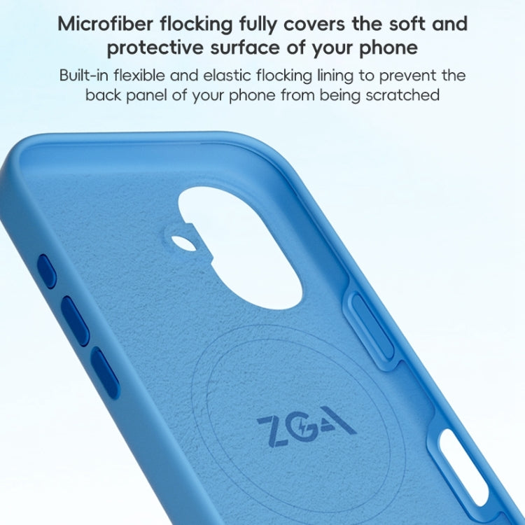 For iPhone 16 Pro Max ZGA Colorful Liquid Silicone Magsafe Phone Case