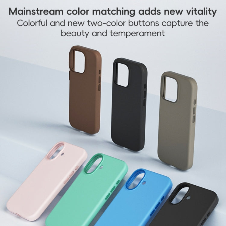 For iPhone 16 Pro Max ZGA Colorful Liquid Silicone Magsafe Phone Case