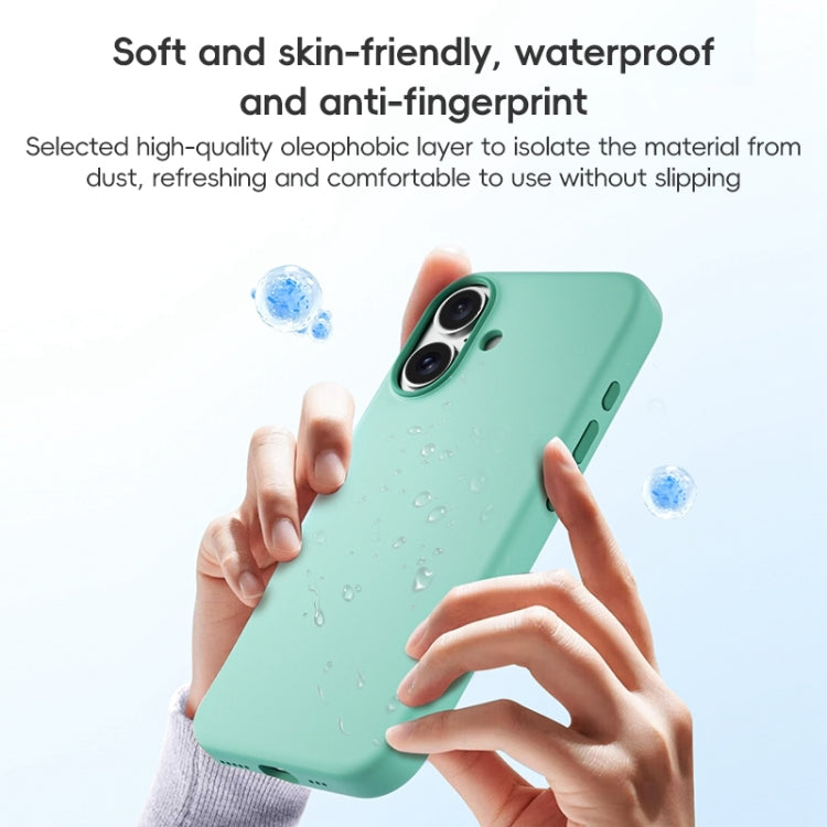 For iPhone 16 ZGA Colorful Liquid Silicone Magsafe Phone Case