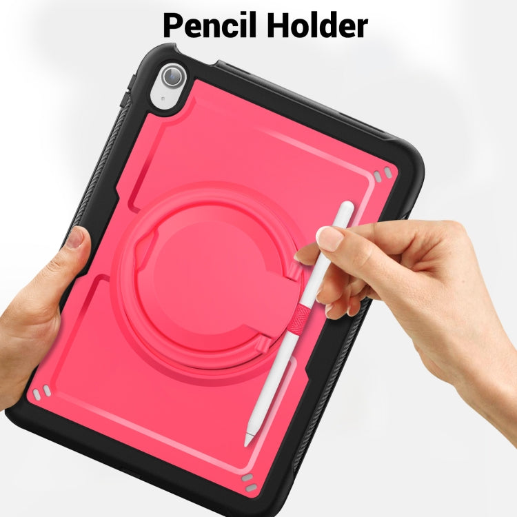 For iPad 2025 / 2022 Honeycomb Hybrid Tablet Case with Handle Holder & Strap