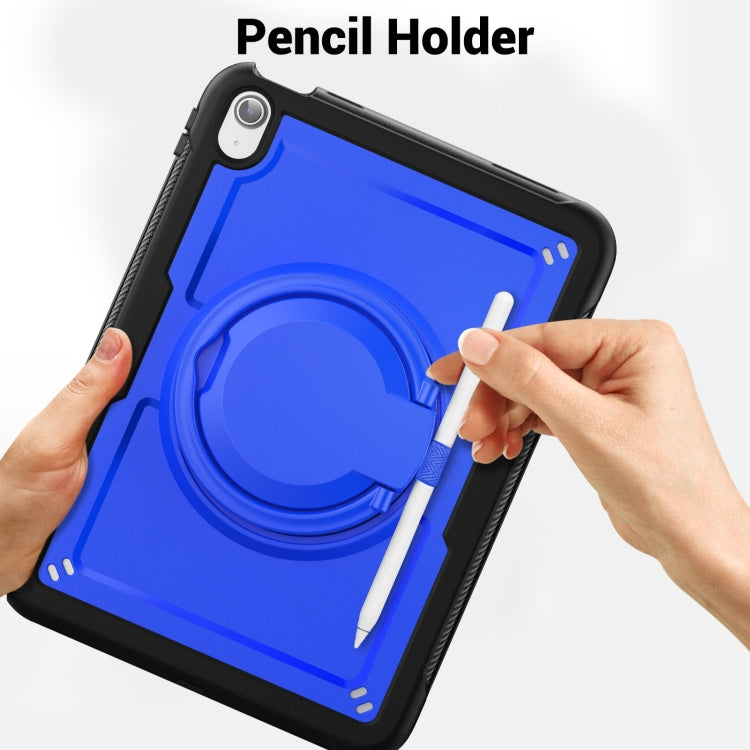 For iPad 2025 / 2022 Honeycomb Hybrid Tablet Case with Handle Holder & Strap