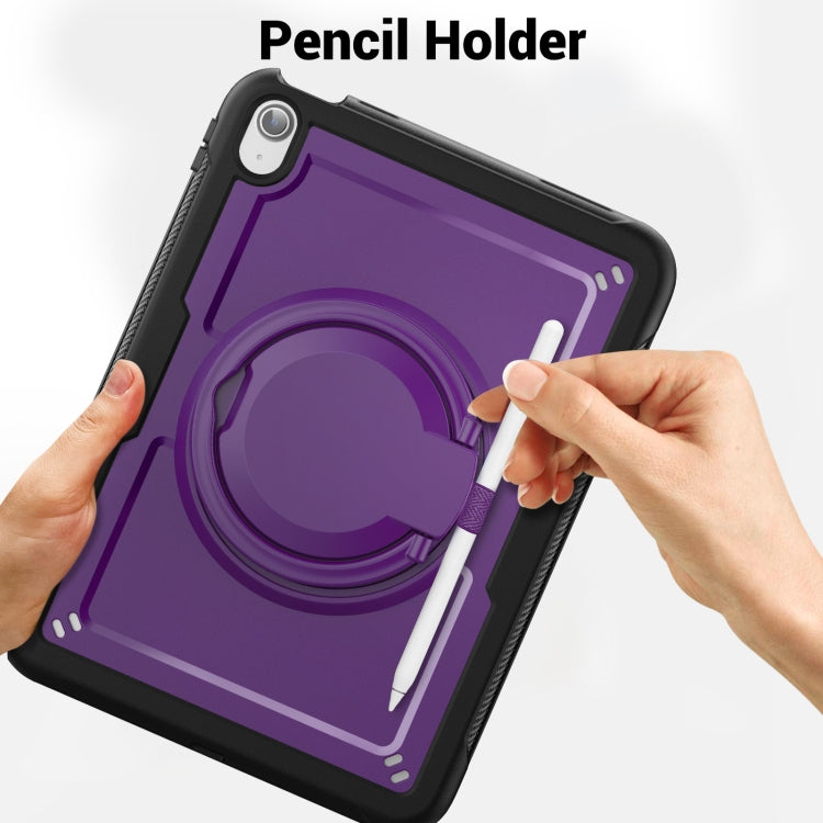 For iPad 2025 / 2022 Honeycomb Hybrid Tablet Case with Handle Holder & Strap