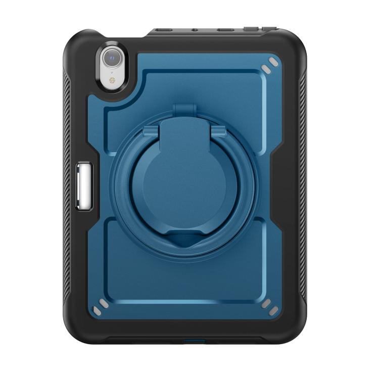 For iPad mini 2024 / mini 6 Honeycomb Hybrid Tablet Case with Handle Holder & Strap