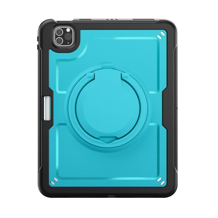 For iPad Pro 11 2022 / Air 10.9 2022 Honeycomb Hybrid Tablet Case with Handle Holder & Strap