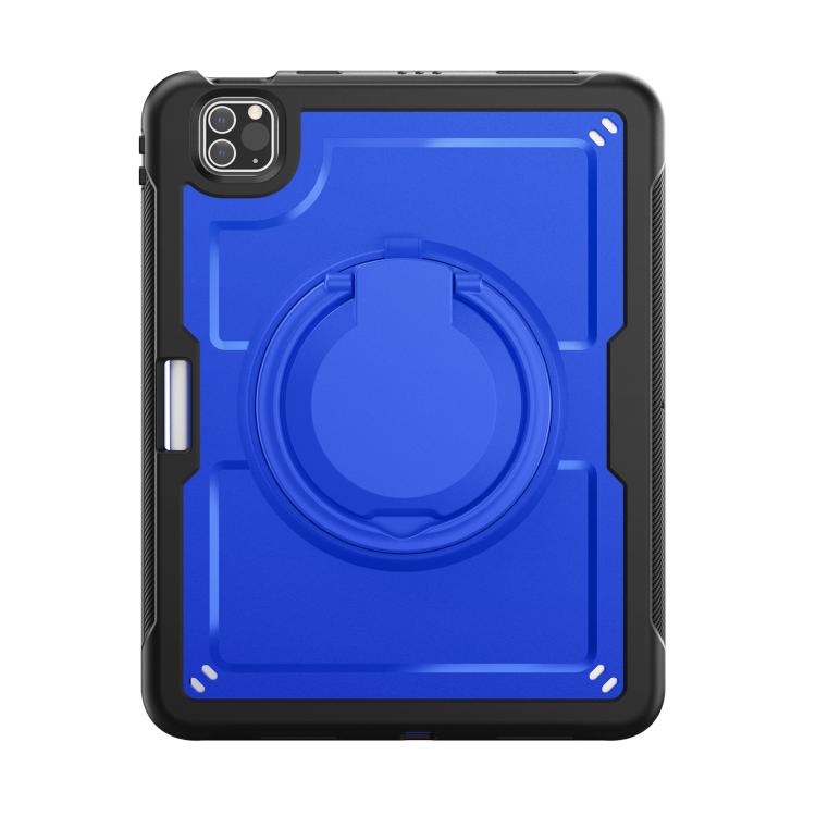 For iPad Pro 11 2022 / Air 10.9 2022 Honeycomb Hybrid Tablet Case with Handle Holder & Strap