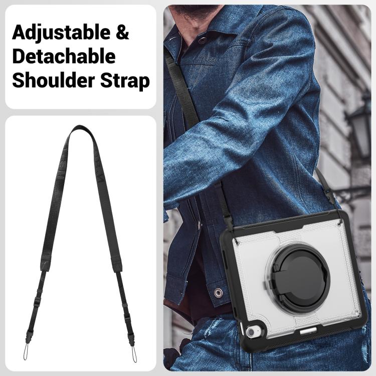 For iPad Air 11 2026 / 2025 / 2024 Honeycomb Hybrid Tablet Case with Handle Holder & Strap