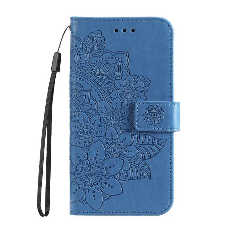 For Xiaomi 14T Pro Seven-petal Flowers Embossing Leather Phone Case