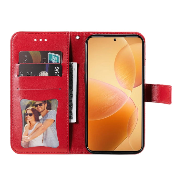 For Xiaomi 14T Pro Seven-petal Flowers Embossing Leather Phone Case