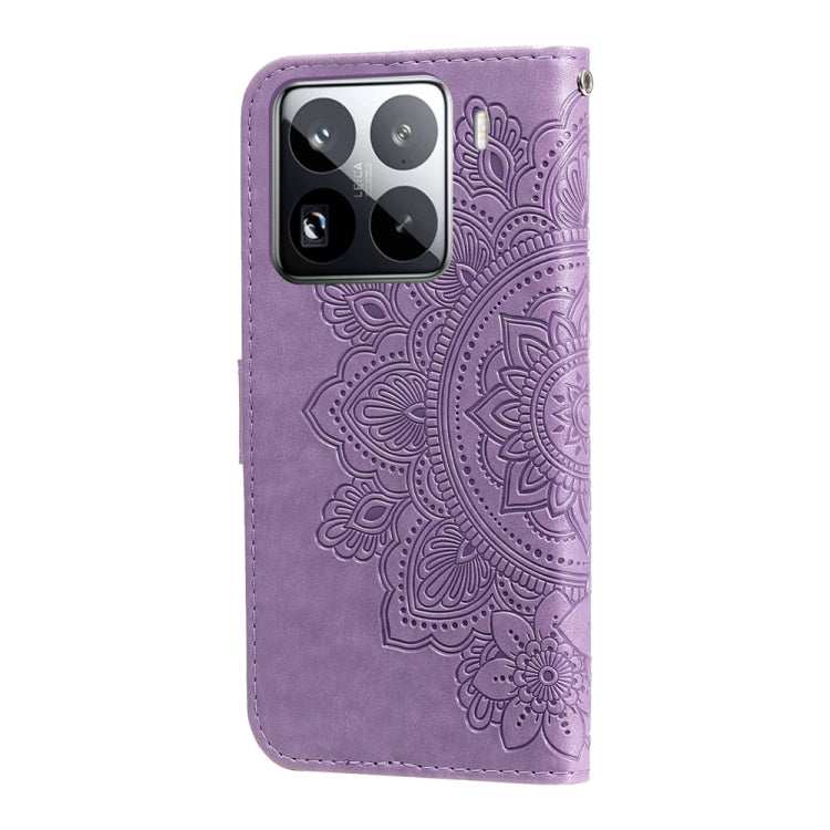For Xiaomi 15 Pro Seven-petal Flowers Embossing Leather Phone Case