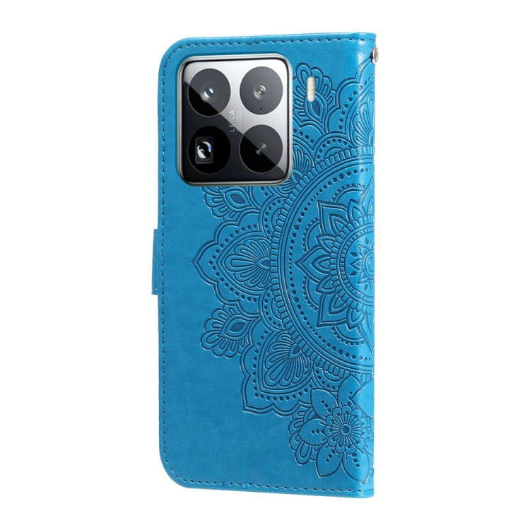 For Xiaomi 15 Pro Seven-petal Flowers Embossing Leather Phone Case