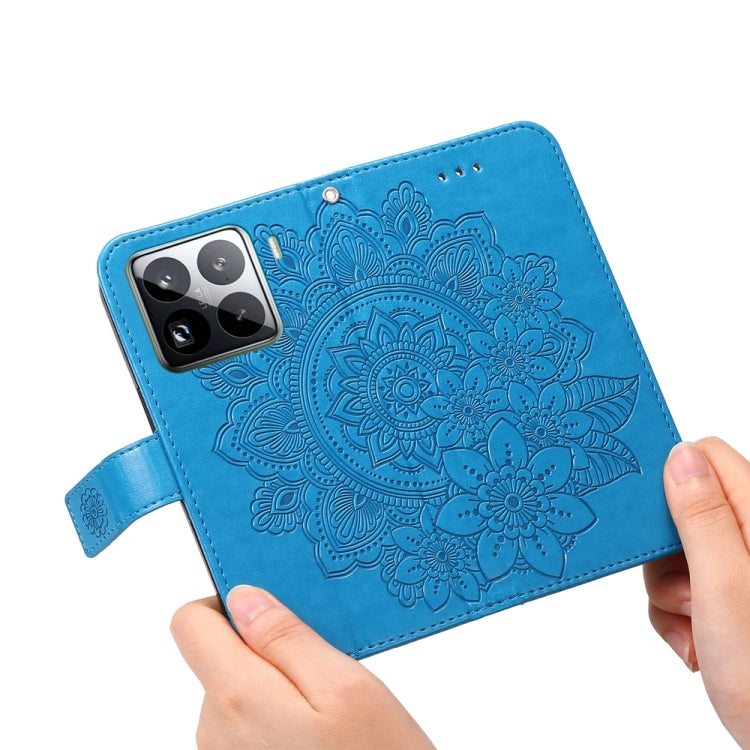 For Xiaomi 15 Pro Seven-petal Flowers Embossing Leather Phone Case