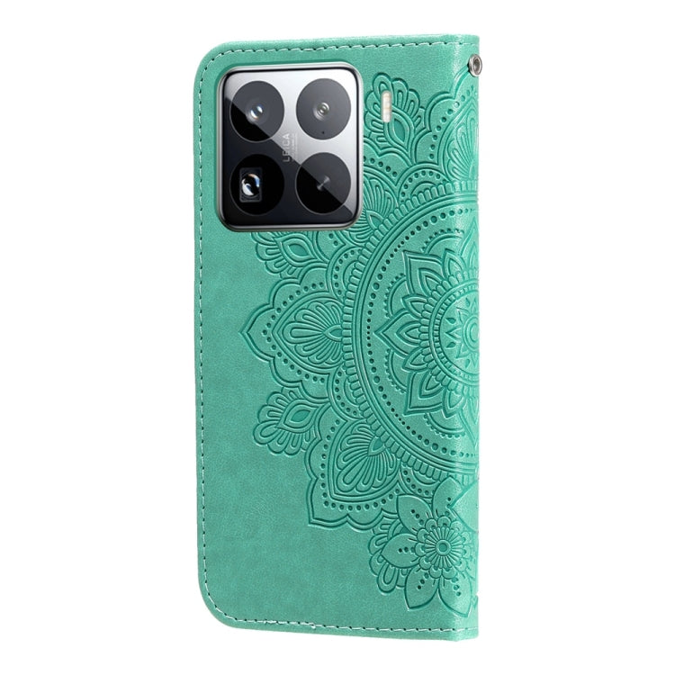 For Xiaomi 15 Pro Seven-petal Flowers Embossing Leather Phone Case