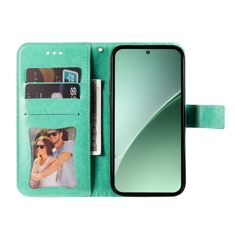 For Xiaomi 15 Pro Seven-petal Flowers Embossing Leather Phone Case