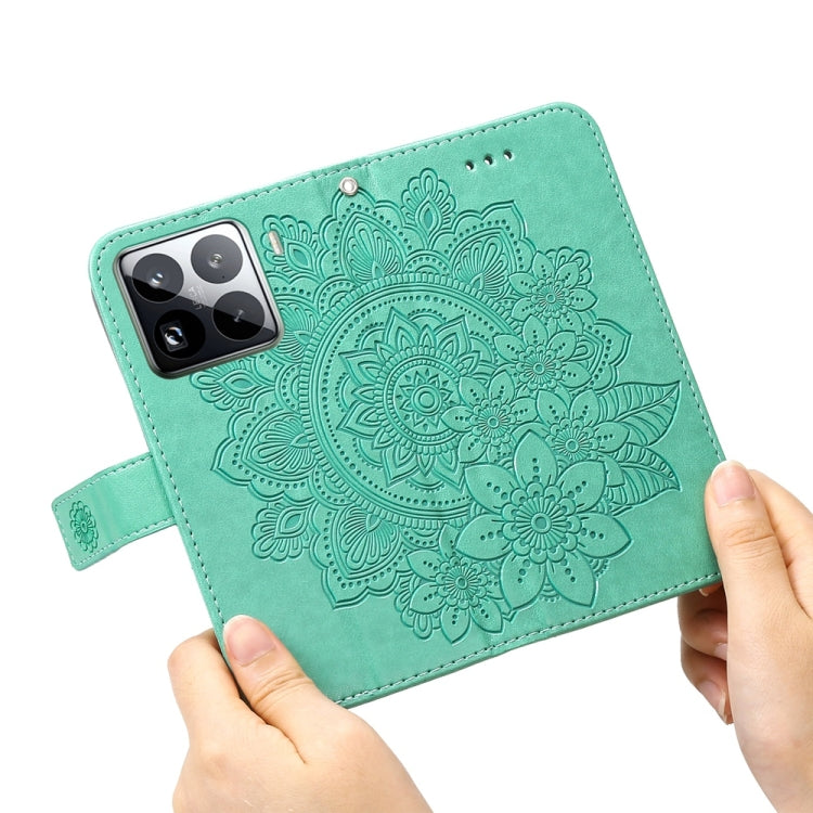 For Xiaomi 15 Pro Seven-petal Flowers Embossing Leather Phone Case