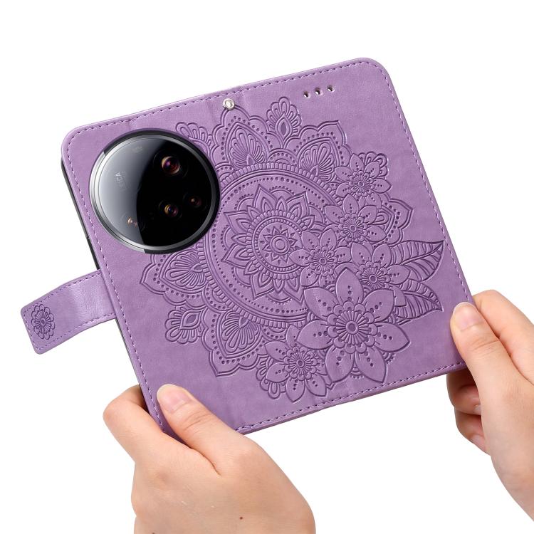For Xiaomi 15 Ultra Seven-petal Flowers Embossing Leather Phone Case