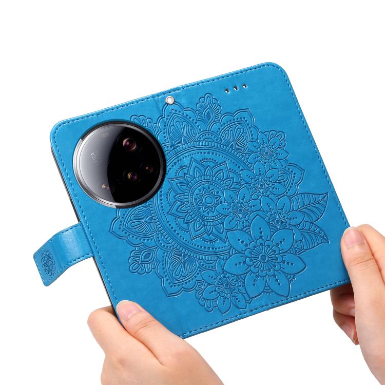 For Xiaomi 15 Ultra Seven-petal Flowers Embossing Leather Phone Case