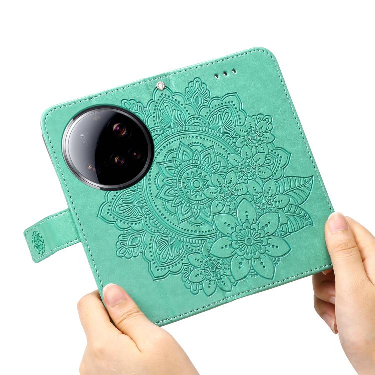 For Xiaomi 15 Ultra Seven-petal Flowers Embossing Leather Phone Case