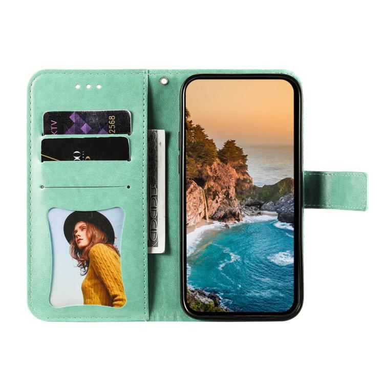 For Xiaomi 17 Pro Max Seven-petal Flowers Embossing Leather Phone Case