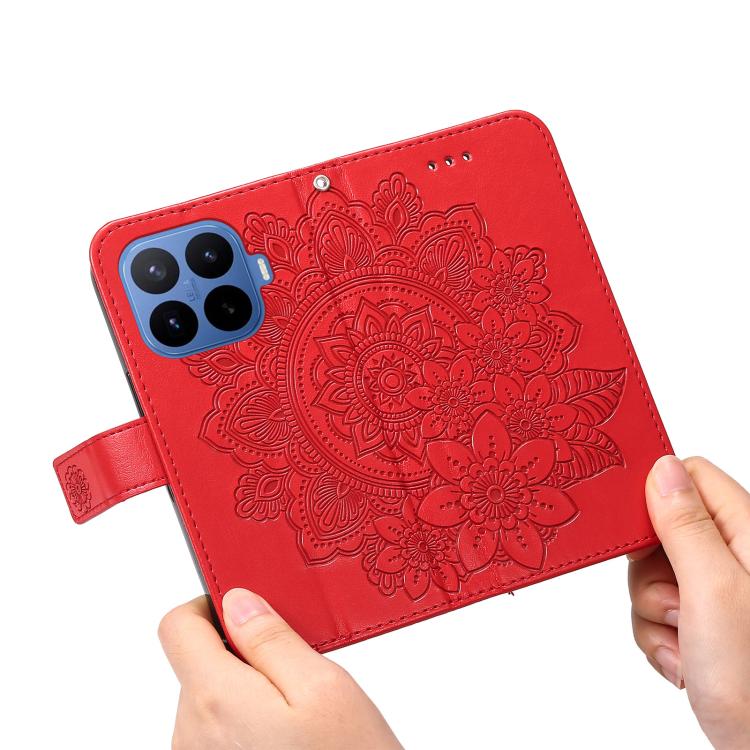 For Xiaomi 17T Pro 5G Seven-petal Flowers Embossing Leather Phone Case