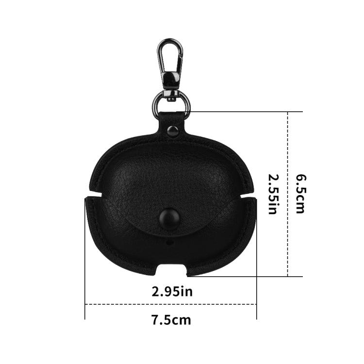 For Realme Buds Air 5 Pro Leather Earphone Protective Case with Hook
