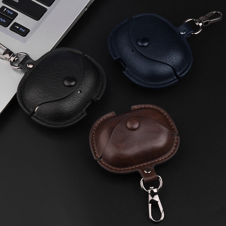 For Realme Buds Air 5 Pro Leather Earphone Protective Case with Hook