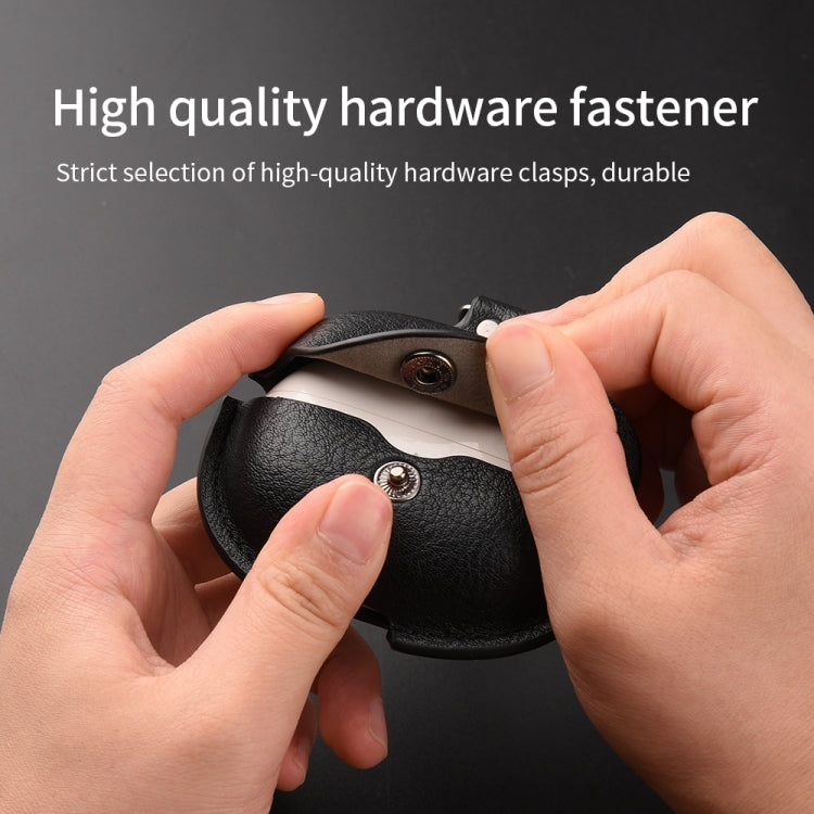 For Realme Buds Air 5 Pro Leather Earphone Protective Case with Hook