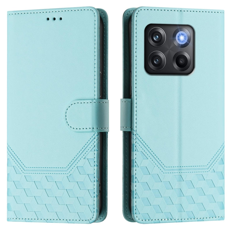 For OnePlus Ace Pro 5G / 10T 5G Honeycomb Embossing RFID Leather Phone Case