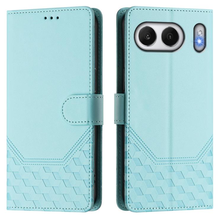 For OnePlus Nord 4 5G Honeycomb Embossing RFID Leather Phone Case