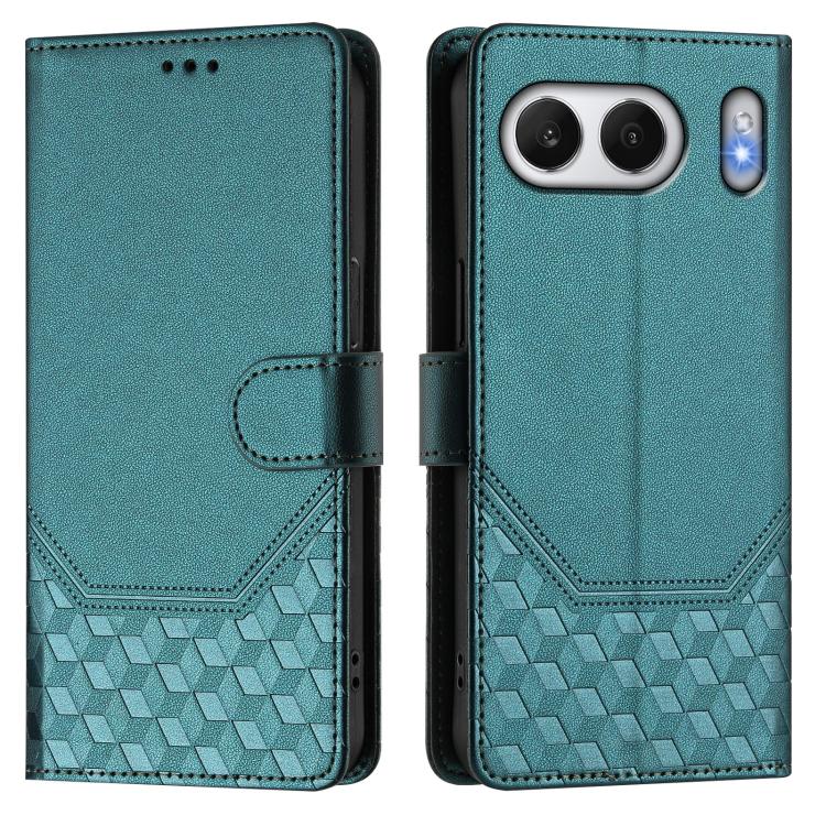 For OnePlus Nord 4 5G Honeycomb Embossing RFID Leather Phone Case