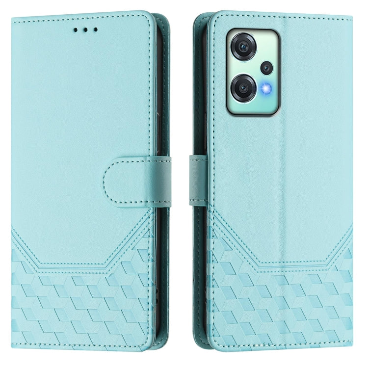 For OnePlus Nord CE 2 Lite / Nord 2 Lite Honeycomb Embossing RFID Leather Phone Case