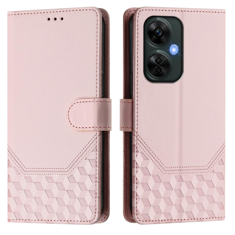 For OnePlus Nord CE 3 Lite / Nord N30 Honeycomb Embossing RFID Leather Phone Case