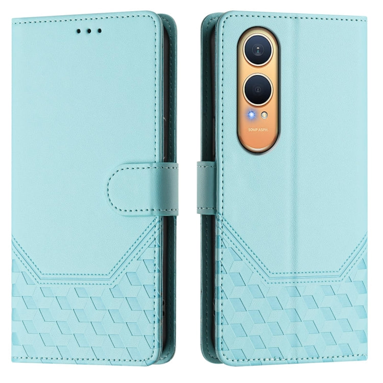 For OnePlus Nord CE4 Lite Honeycomb Embossing RFID Leather Phone Case