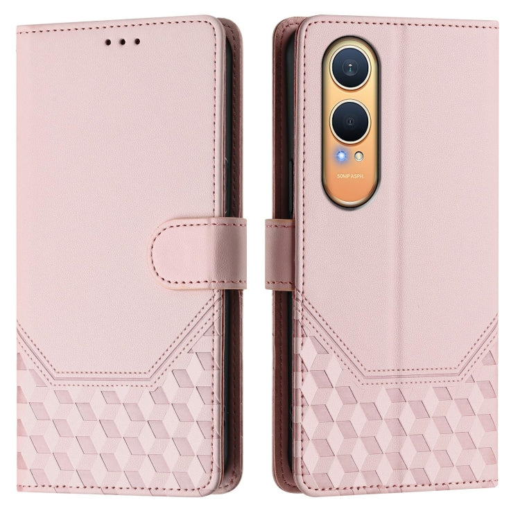 For OnePlus Nord CE4 Lite Honeycomb Embossing RFID Leather Phone Case