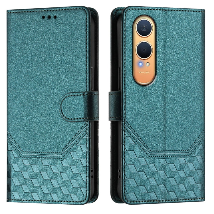 For OnePlus Nord CE4 Lite Honeycomb Embossing RFID Leather Phone Case