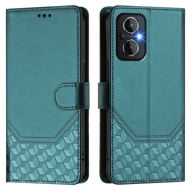 For OnePlus Nord N20 5G Honeycomb Embossing RFID Leather Phone Case
