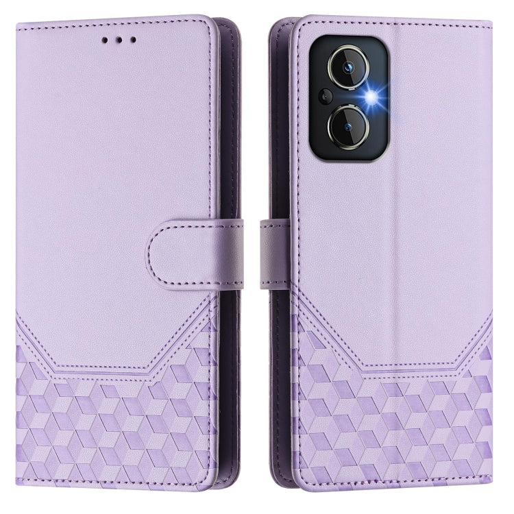 For OnePlus Nord N20 5G Honeycomb Embossing RFID Leather Phone Case
