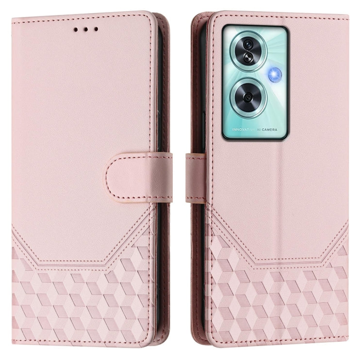 For OnePlus Nord N30 SE 5G Honeycomb Embossing RFID Leather Phone Case