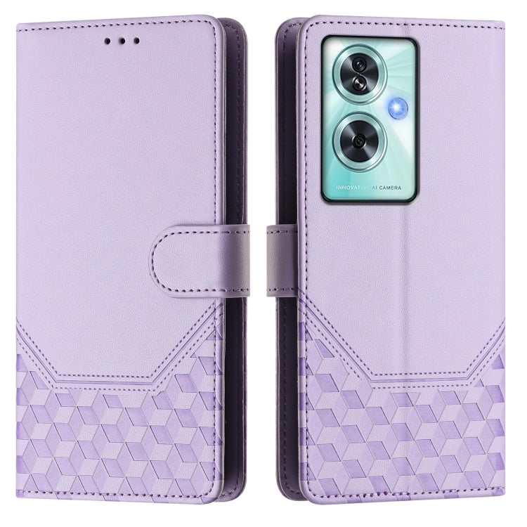 For OnePlus Nord N30 SE 5G Honeycomb Embossing RFID Leather Phone Case