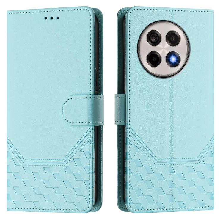 For OnePlus 13R / Ace 5 Pro 5G Honeycomb Embossing RFID Leather Phone Case