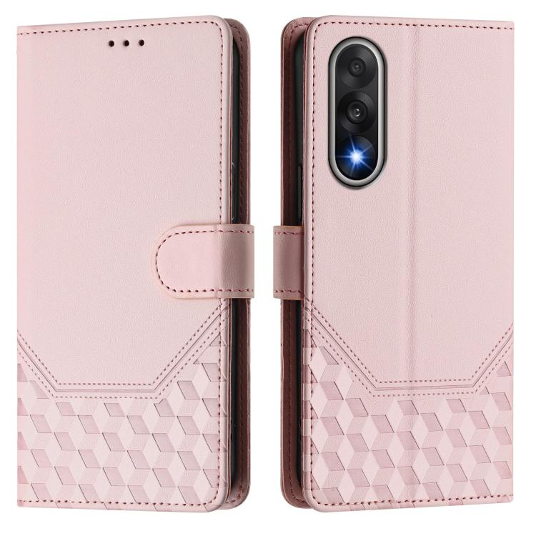 For OnePlus Ace 5 Ultra Honeycomb Embossing RFID Leather Phone Case