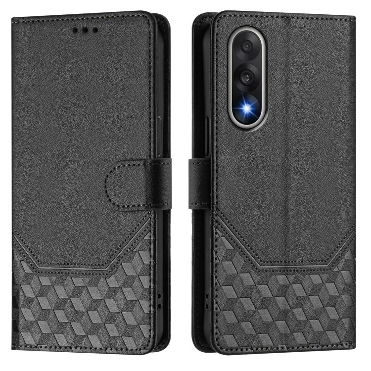 For OnePlus Ace 5 Ultra Honeycomb Embossing RFID Leather Phone Case