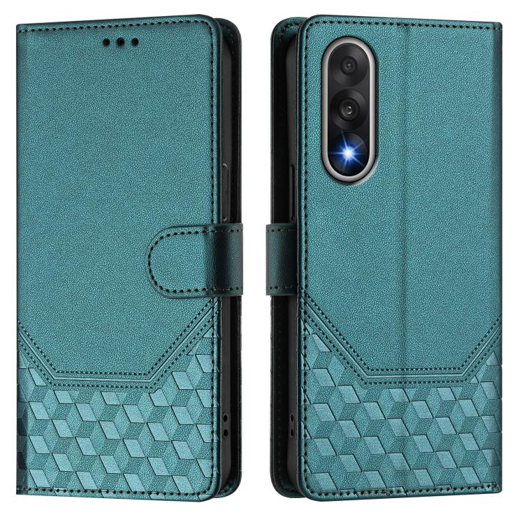 For OnePlus Ace 5 Ultra Honeycomb Embossing RFID Leather Phone Case