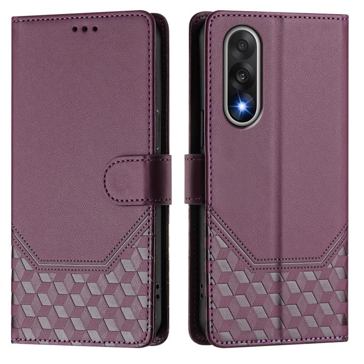 For OnePlus Ace 5 Ultra Honeycomb Embossing RFID Leather Phone Case