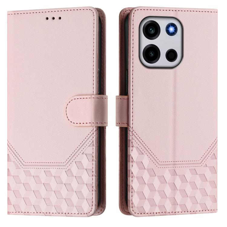 For OnePlus Turbo 6 / Turbo 6V Honeycomb Embossing RFID Leather Phone Case