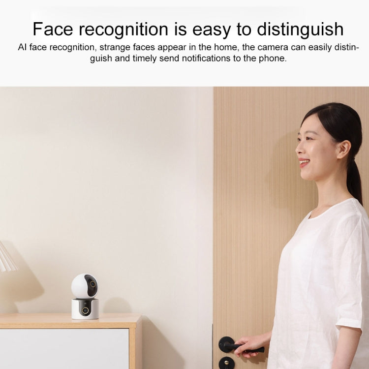 Original Xiaomi Smart Camera C500 Dual Lens Edition 4MP Support AI Detection, US Plug - White
